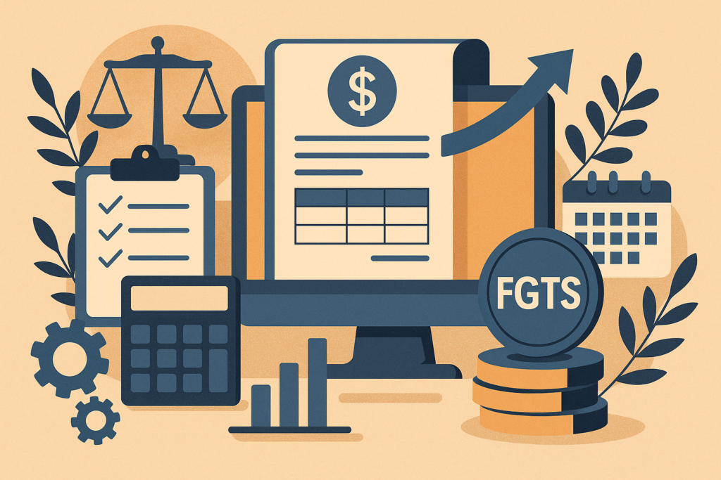 Imagem editorial sobre Orientações do MTE para emissão antecipada da guia do FGTS Digital